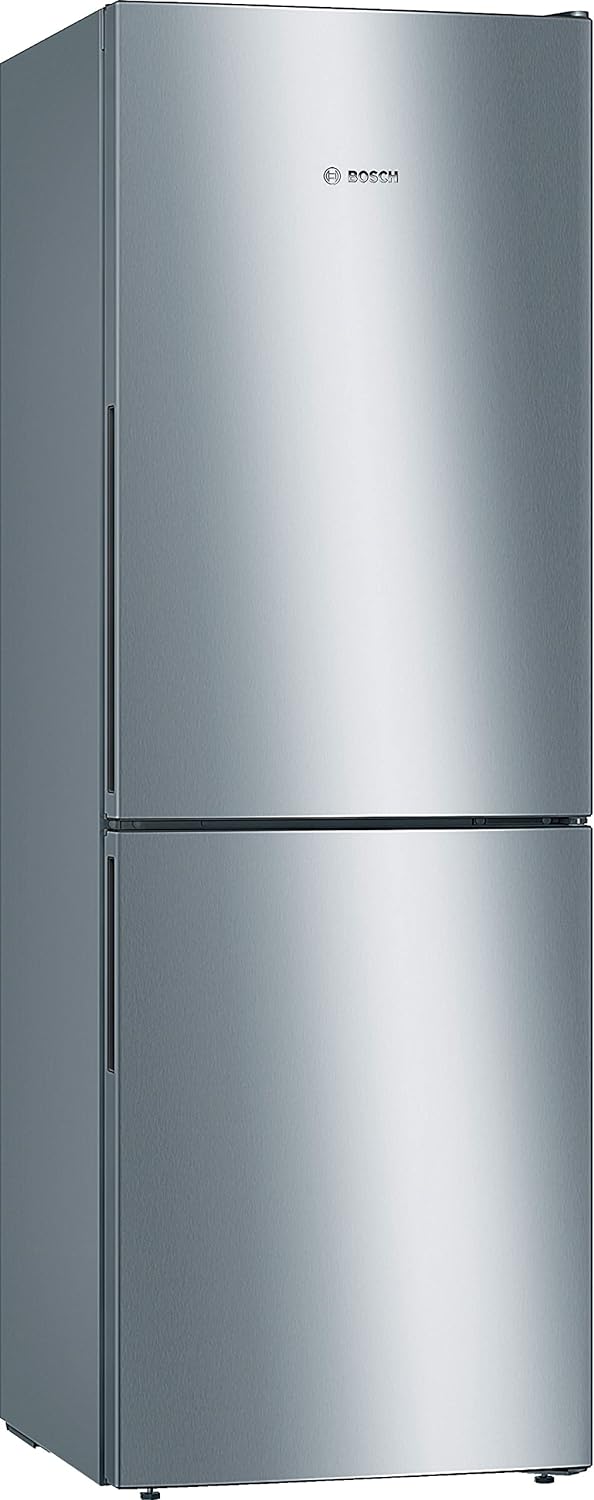 Bosch électroménager KGV33VLEAS - Réfrigérateur congélateur bas, pose libre, 288L - Froid brassé - L 60cm x H 176cm - Inox