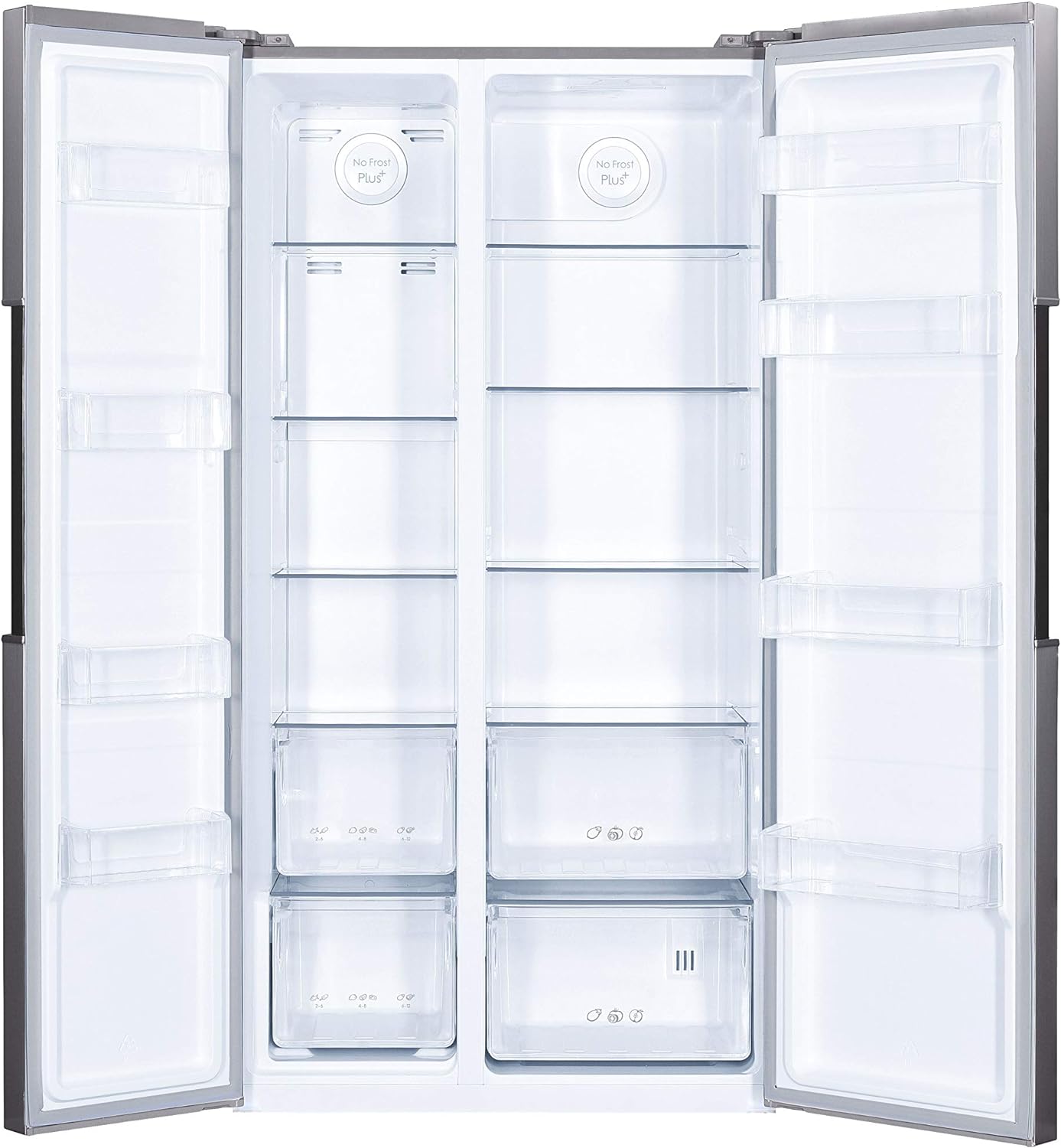 Candy CHSVN174X Réfrigérateur Side by Side - No Frost, 521L, Inox, Classe A++