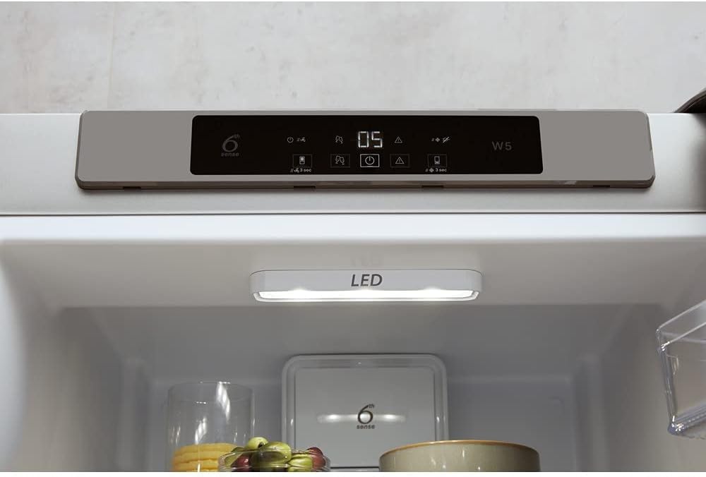 Réfrigérateur combiné 60cm 339l brassé inox - w5821cox2